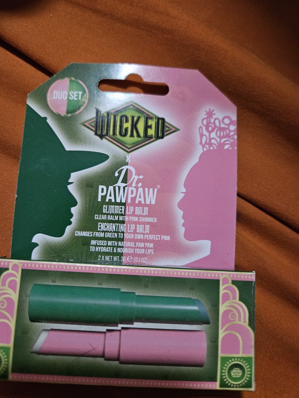 Nip Wicked Lip Balm Duo - Green & Pink